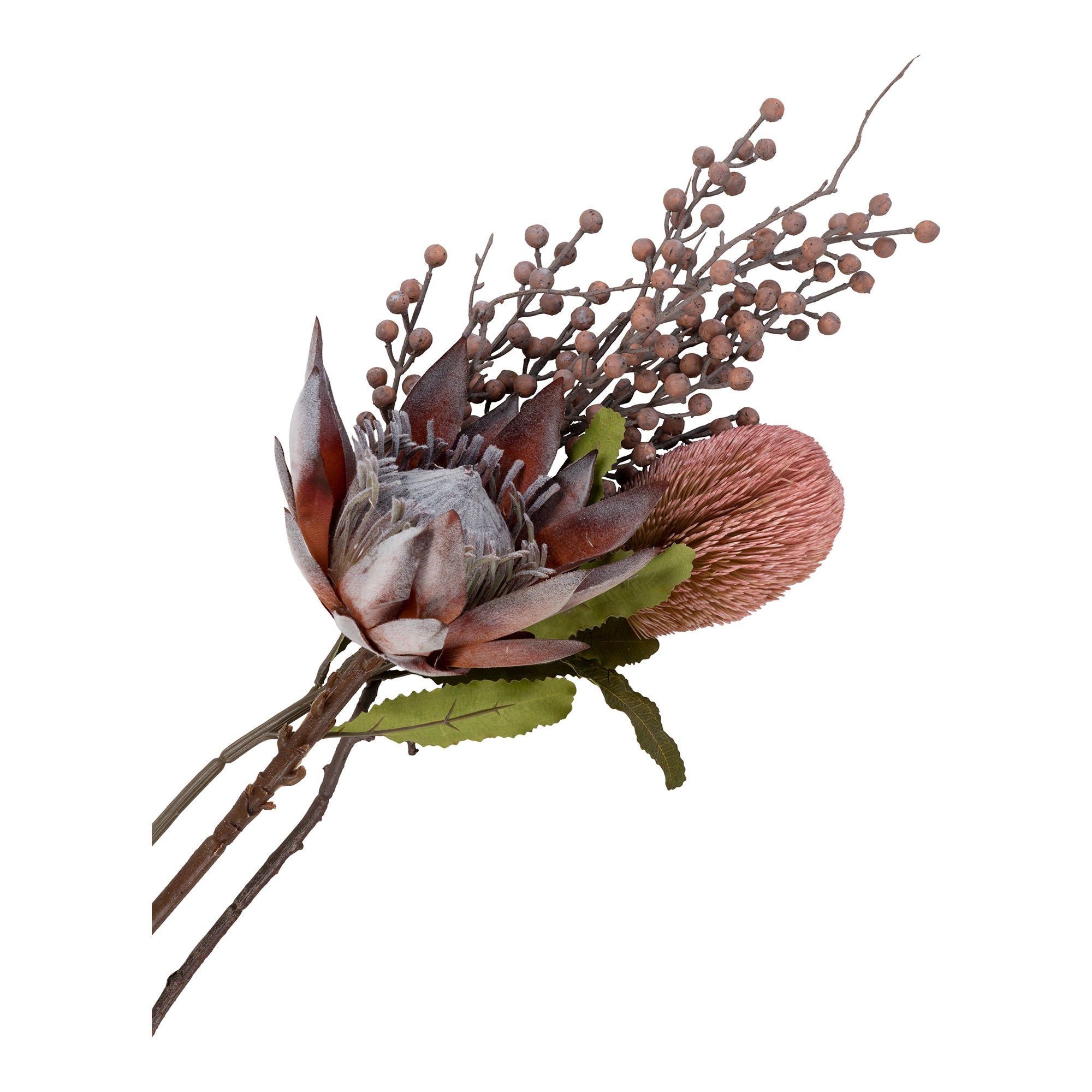 King Protea – Kunstblumenstrauß, Rosé-Mix, 75 cm